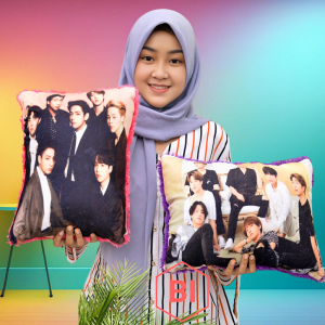 Bantal Custom Foto Rasfur Ukuran 40x30