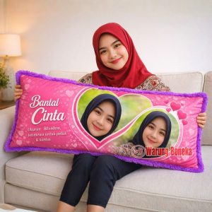 Bantal Custom Foto Rasfur Super Jumbo 80x40