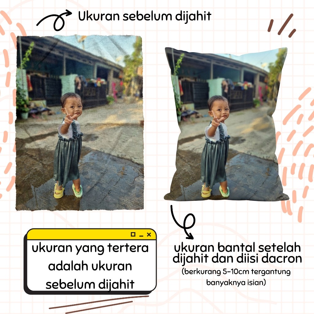 Bantal Custom Foto Full Print Bulu Rasfur – Lembut & Awet - Gambar 3