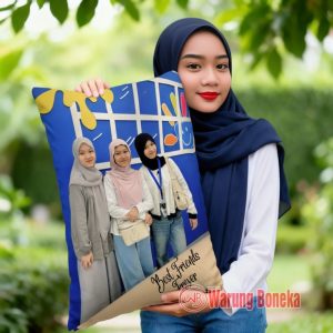 Bantal Custom Foto Jumbo 60x40 Velboa