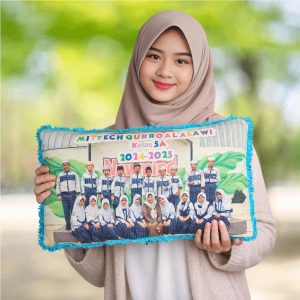 Bantal Custom Foto Full Print Bulu Rasfur – Lembut & Awet